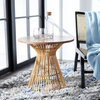 Safavieh Whent Round Accent Table, Natural/Black