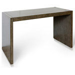 StyleCraft - Masters Solid Mahogany With Panel MDF, Facet Dark Brown Sheen - Set yourself up for future success with a purposeful and tidy office space, courtesy of the StyleCraft Masters solid mahogany desk. This modern office desk is made from a unique blend of solid mahogany wood and mdf panel, creating a stylish and always sturdy design. This drawer less desk is finished in dark mango wood that makes for a sharp look.