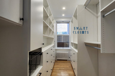 Master Walk In Closet - White Finish Designed By Smart Closets