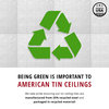 Tin Ceiling 5-Pack Kit, 2' x 2', Bright White Satin Pattern #27