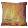Ambient Canvas Grunge Abstract Throw Pillow, 16"x16"