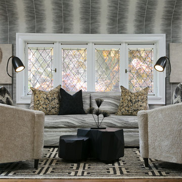 East Side Master Suite, Black, White, and Gold
