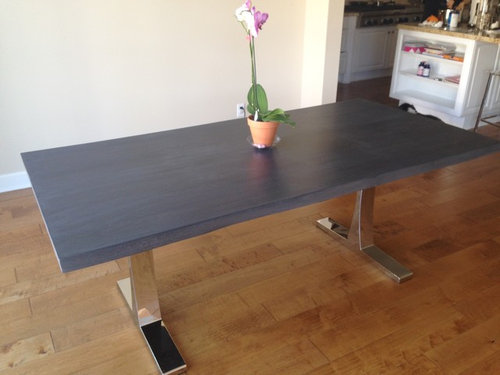 Gray Wood Dining Table, What Color Dining Table With Grey Floors