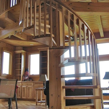 Log Home with a Twist