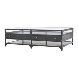Shadow Box Industrial 4 Drawer Coffee Table - Coffee Tables
