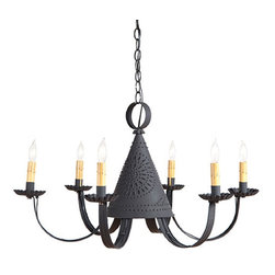 Handcrafted In Pennsylvania - Witch Hat Chandelier - Chandeliers