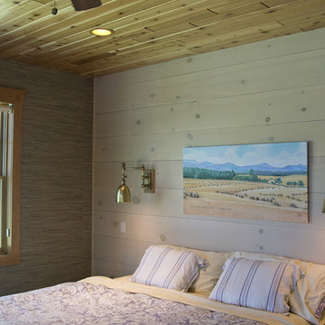 Pine Nickel Space Center Match Whitewash finish (shiplap look)