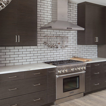Contemporary Kitchen Cabinets with an Industrial Feel
