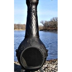 Blue Rooster Grape Chiminea - Chimineas