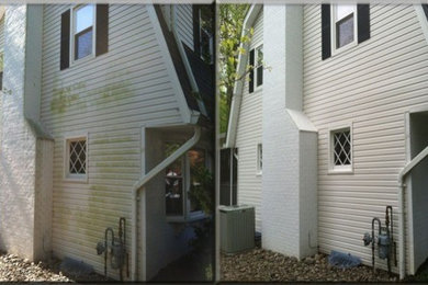 Before & After Exterior Pressure Washing in Providence, RI