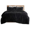 100% Polyester Solid Shaggy Fur Duvet Cover Set Id12-2040