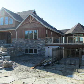 Lakefront Home with Cultured Stone Exterior