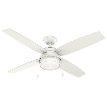 Hunter Fan Company Ocala Fresh White Ceiling Fan With Light, 52"