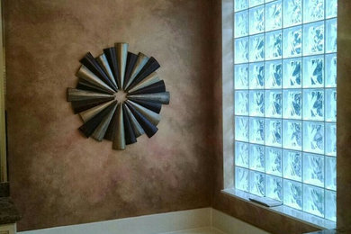 Inspiration for a powder room remodel in Miami