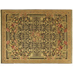 Bareens Designer Rugs - Pak Persian Shizuko Black/Beige Wool Rug - 9'0'' x 13'0'' - Designed with mesmerizing intricacy and gorgeous color palette, this hand-knotted masterpiece demonstrates the beauty and electrifying thrill of Pak Persian art. These meticulously hand-knotted Pak-Persian rug is made with pure wool and features breathtaking traditional, transitional, and tribal designs in bold luxurious color pallets. Known for their intricate designs these rugs are a reproduction of Persian rugs, made in Pakistan with unique Mughal designs. Made by master weavers using the same Persian texture, design and dying technique, we wanted to produce the most significant manifestation of Persian art, life, and culture. This rug is most famous for its exceptional quality, incredible designs, patterns, and vibrant rich color. Pak-Persian rugs made with Persian weave with high knot counts, which enables the high intricacy and detail found in the patterns are also referred to as "State of art", each color adds a rich beautiful detail in the artwork of this rug. The design, color, and beautiful chromatic composition with a vibrant sheen with intricate designs, exude beauty, elegance, and quality make this rug a masterpiece of its own.
