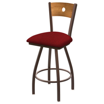 Swivel Counter Stool With Bronze Finish