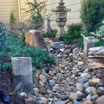 Asian-inspired creek bed