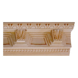 Inviting Home Inc. - Elizabeth Carved Crown Molding, Bass Wood - Molding And Trim
