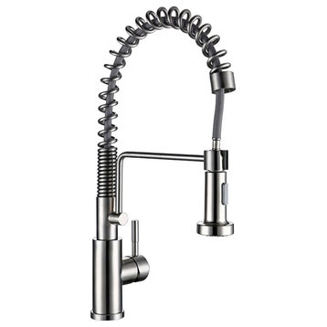 Fontana Brushed Nickel Touch Faucet for Kitchen with Pull Down Sprayer