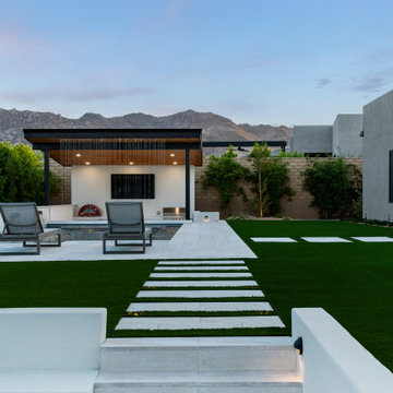 Outdoor Escape in Storyrock Sunken Firepit, Pool with Swim-up Cabana Bar