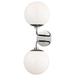 Mitzi by Hudson Valley Lighting - Stella 2-Light Wall Sconce, Opal Glossy Glass, Finish: Polished Nickel - We get it. Everyone deserves to enjoy the benefits of good design in their home - and now everyone can. Meet Mitzi. Inspired by the founder of Hudson Valley Lighting's grandmother, a painter and master antique-finder, Mitzi mixes classic with contemporary, sacrificing no quality along the way. Designed with thoughtful simplicity, each fixture embodies form and function in perfect harmony. Less clutter and more creativity, Mitzi is attainable high design.