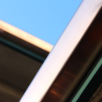 Copper Angle Faced Gutter in Redondo Beach