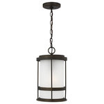 Sea Gull Lighting - Sea Gull Lighting 6290901-71 Wilburn - 1 Light Outdoor Pendant - Wire/Cord Color: Black  CanopyWilburn 1 Light Outd Antique Bronze SatinUL: Suitable for damp locations Energy Star Qualified: n/a ADA Certified: n/a  *Number of Lights: Lamp: 1-*Wattage:60w A19 Medium Base bulb(s) *Bulb Included:No *Bulb Type:A19 Medium Base *Finish Type:Antique Bronze