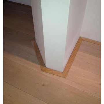 Wood flooring in the living room