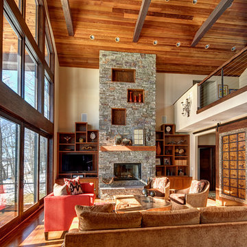 Contemporary Rustic Lake House