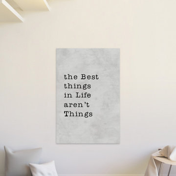 "Best Things Aren't Things" Painting Print on Wrapped Canvas