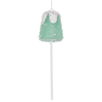 Vickerman 10" Green Gumdrop Lollipop Ornament, 3 per bag.