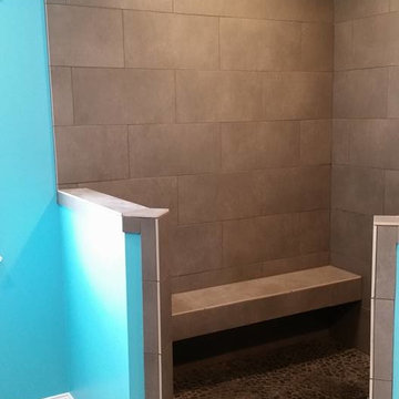 River Rock Shower Floor
