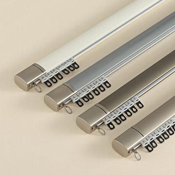 CHR126 Massive Ivory Grey Blue Champagne Aluminum alloy Curtain Track Set Ceilin