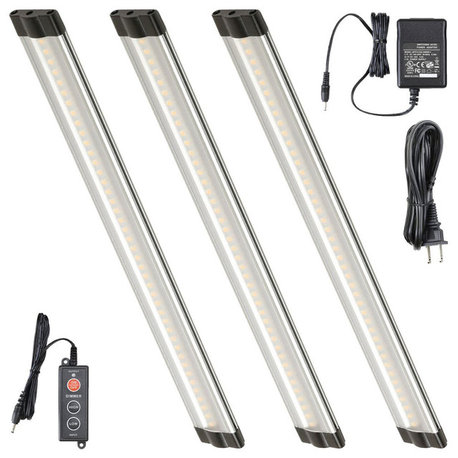 Lightkiwi T1228 12" Warm White Modular LED Under Cabinet Lighting 3-Panel Kit
