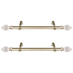 Central Design Products - Jaya Side Curtain Rods 12-20", Light Gold - Central Design Products is thrilled to present our side curtain rods, which will add alluring style and refined touch to your window treatment and home decor. Add a nice touch to each side of your beautiful window to apply a modern and unique look in your living space.