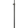 Benzara BM224941 60 Watt Metal Floor Lamp with Adjustable Pole , Black
