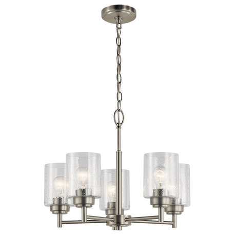 Kichler Winslow 5 Light Chandelier in Brushed Nickel