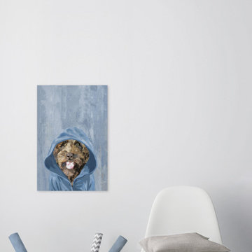 "Winter Pup" Painting Print on Wrapped Canvas