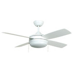 Craftmade Lighting - Craftmade Lighting LAV44MWW4LK-LED Laval - 44" Ceiling Fan - The versatile Laval ceiling fan is designed to fitLaval 44" Ceiling Fa Matte White Matte Wh *UL Approved: YES Energy Star Qualified: n/a ADA Certified: n/a  *Number of Lights: Lamp: 1-*Wattage:100w E11/Mini-Candelabra Halogen bulb(s) *Bulb Included:Yes *Bulb Type:E11/Mini-Candelabra Halogen *Finish Type:Matte White
