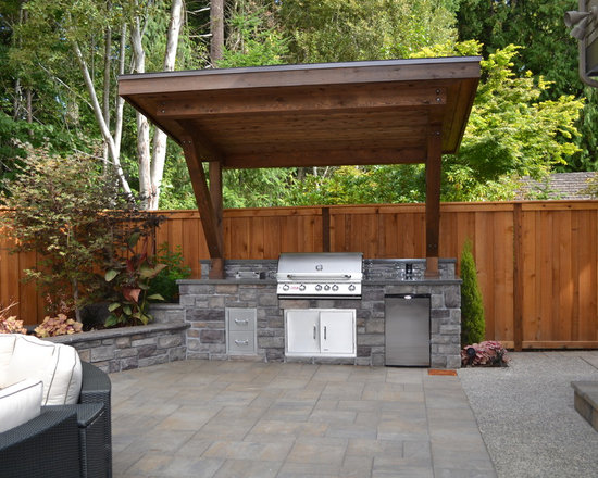 Covered Outdoor Kitchen | Houzz