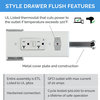 Style Drawer 18 Flush, In-Drawer Powering Outlet, 2 AC GFCI Outlets