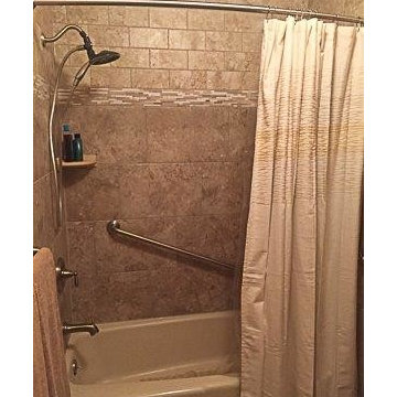 Updated Bathroom with Tub surround in Norfolk, NE