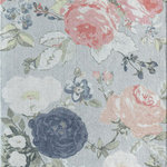 Rugs America - Eloise EO15A Floral Contemporary Blossoming Beauty Area Rugs, 7'10"x10' - Who doesn't love springtime? You step outside into perfect weather that's not too cold, not too hot, while the sunshine lights up you can find yourself surrounded by the sweet-smelling flowers blooming around you. This modern area rug helps you to hold onto that feeling with a soft and sweet area rug that captures the delicate beauty of spring and rejuvenates your home year-round. A pink, white, and indigo bouquet of floral design is a timeless classic sure to leave you and your guests feeling renewed. This stunning area rug is part of a collection designed in collaboration with renowned fashion designer Isaac Mizrahi.Features
