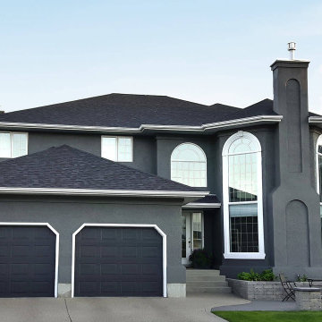 Exterior Stucco Spray Painting- After Photo