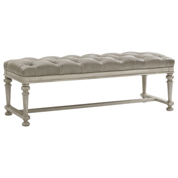 Bellport Leather Bed Bench