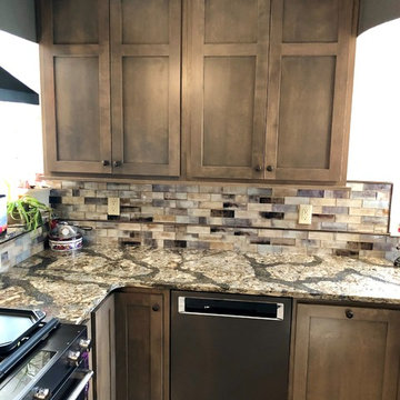 Walcott IA Kitchen Remodel Koch Driftwood Cambria Harlech Kitchenaid