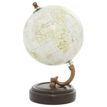 Traditional Yellow Wood Globe 24984