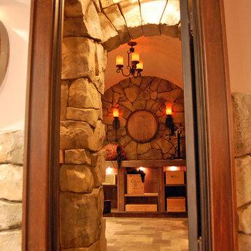 Aurora Lower Level Wine Cellar