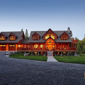 The Sprucedale Residence - Front - True North Log Homes