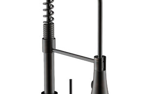 Estora Forza Single Handle Pull-Down Kitchen Faucet (Chrome), Brushed Nickel